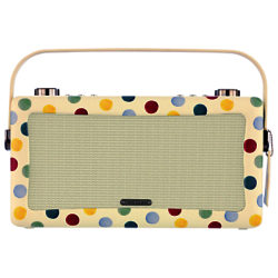 View Quest Hepburn DAB/FM Bluetooth Digital Radio, Emma Bridgewater Design Polka Dot